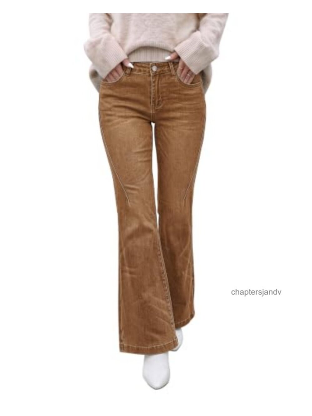 luvamia Flare Jeans for Women Mid Rise Bootcut Denim Pants Distressed